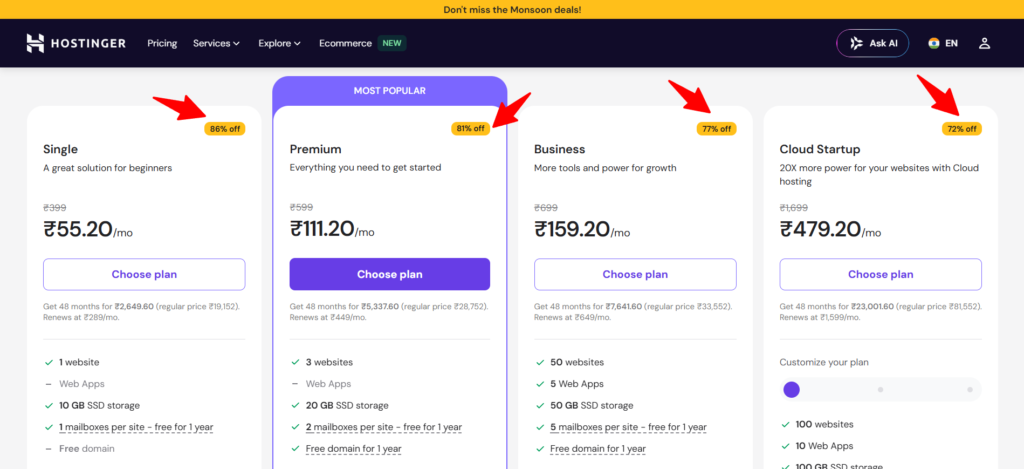 Hostinger Coupon Code for First-Time Users